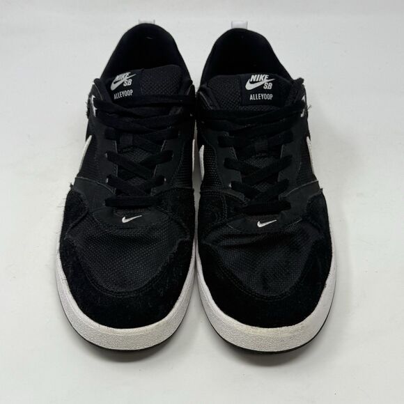 Nike SB Alleyoop Sneakers Mens 11 Black Suede Mesh Low Top Skate Shoes CJ0882001 - Picture 6 of 16